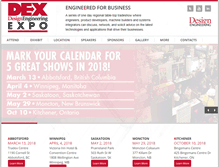 Tablet Screenshot of dexexpo.com